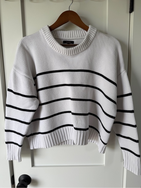 Quince Sweaters - Quince 100% Organic Cotton Striped Crew Sweater